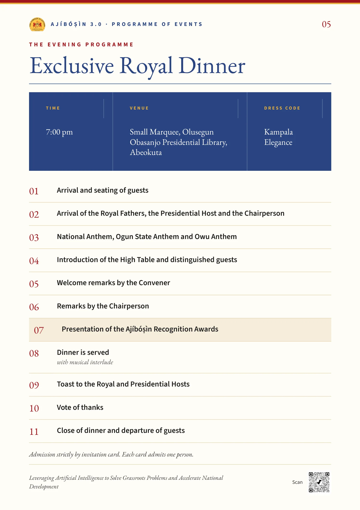 Programme brochure, page 5